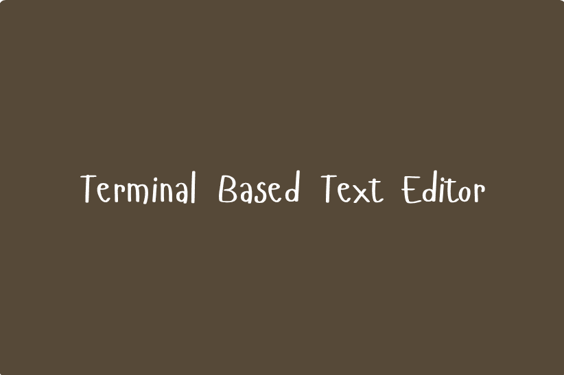 Terminal Based Text Editor logo
