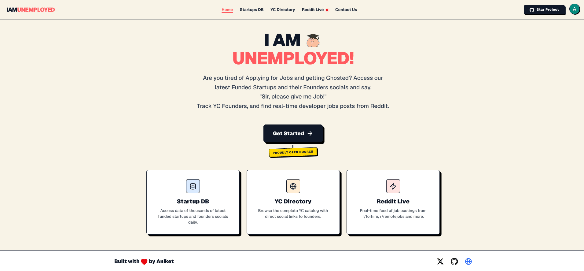 I Am Unemployed logo